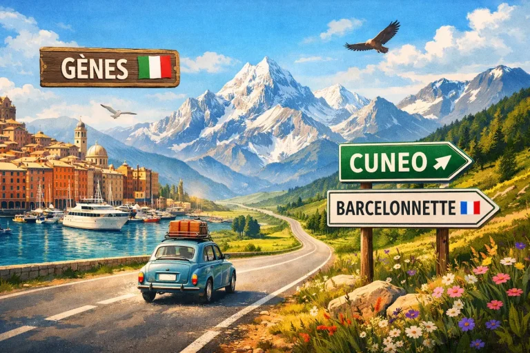 Voyage à travers les Alpes et l'Italie